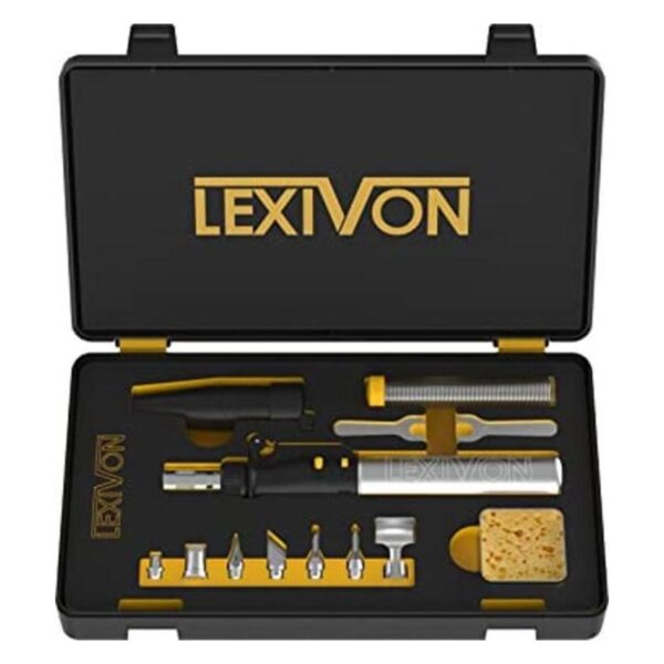 LEXIVON Juego de sopletes de butano para soldadura Negro_1