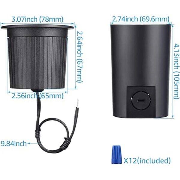 LEONLITE Luces de pozo de 7 W LED de paisaje en el suelo_4