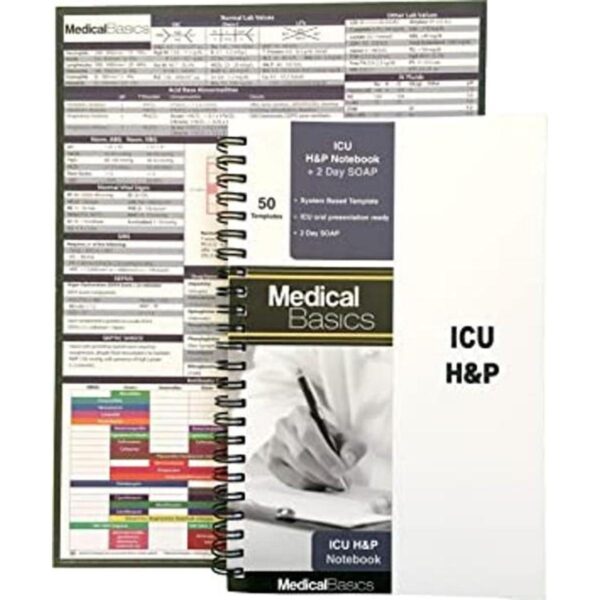 ICU Cuaderno HP con jabón de 2 días historial médico y_1
