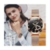 OLEVS Relojes de oro rosa para mujer movimiento de cuarzo_2