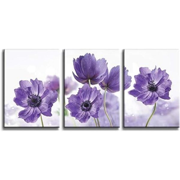 Lienzo decorativo de pared para dormitorio flores