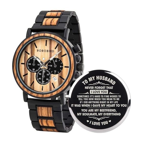BOBO BIRD Relojes de madera grabados personalizados para_1