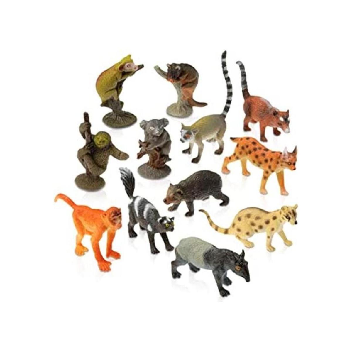ArtCreativity Juego de 12 figuras de selva tropical Mini