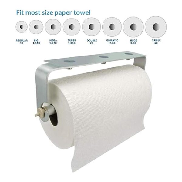 Soporte adhesivo toallas de papel debajo del