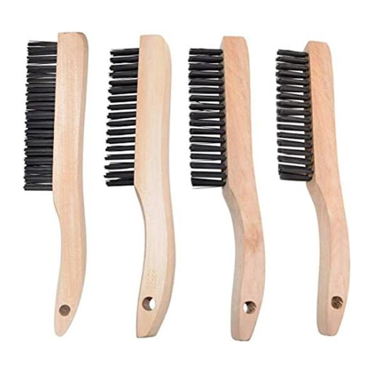 JOUNJIP 4 cepillos multiusos para rascar con acero