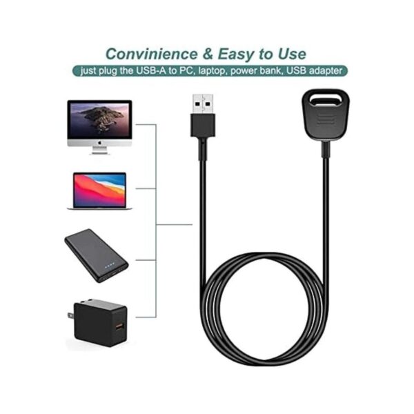 Kissmart Cable de carga compatible con Fitbit Charge 3_3