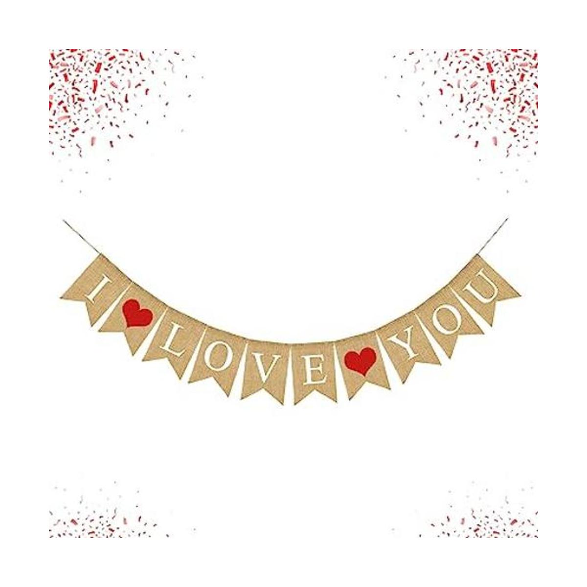 I Love You Banner arpillera 10 pies sin bricolaje