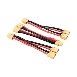 3pcs XT60 Conector de batería paralelo 2 macho a 1 hembra_1
