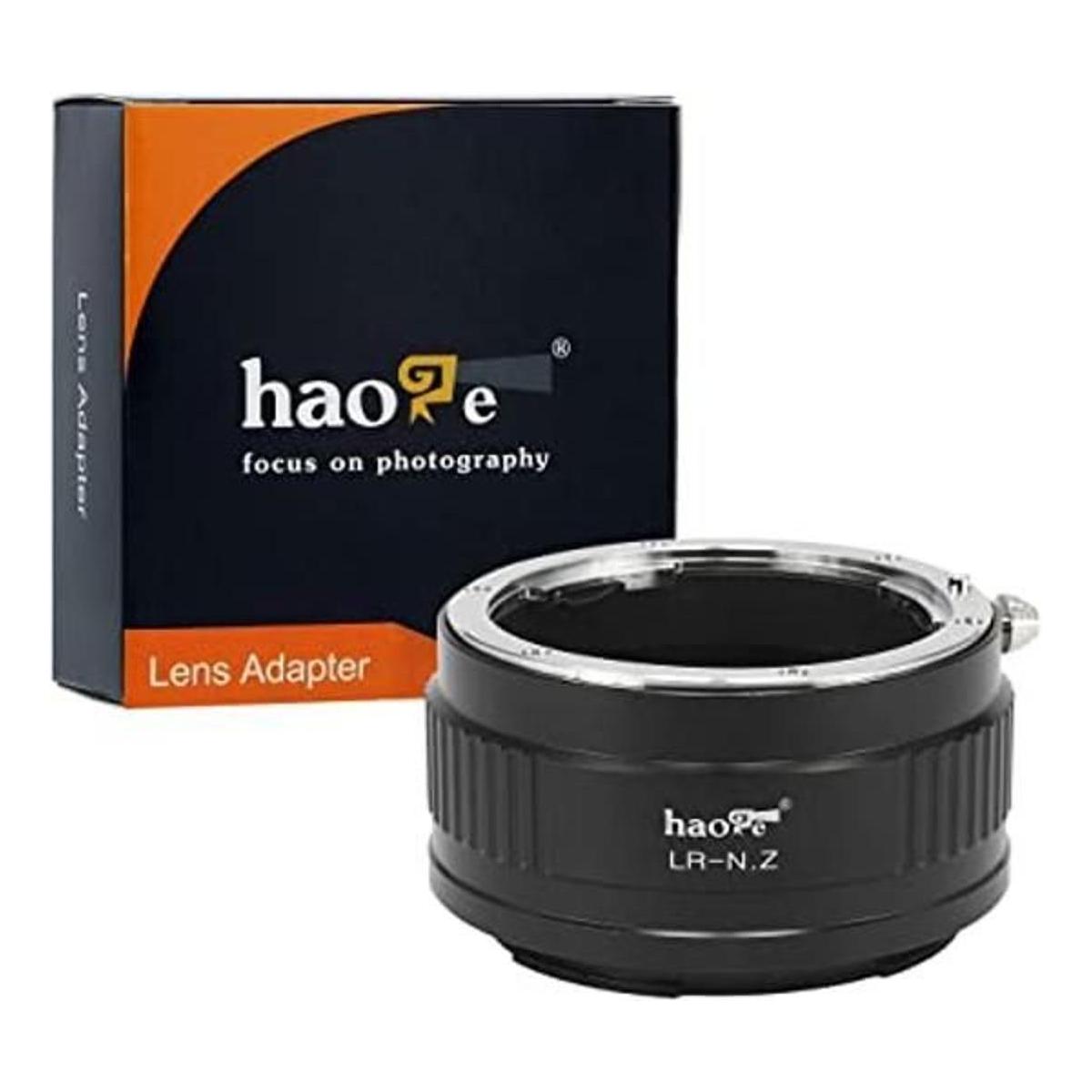 Haoge Adaptador de montura manual para lente Leica R LR a