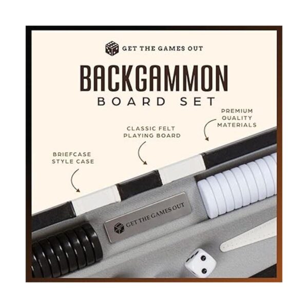 Get The Games Out Top Backgammon Set Estuche clásico para_2