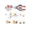 PH PandaHall 200 aretes de clip de latón de 5 colores con_6
