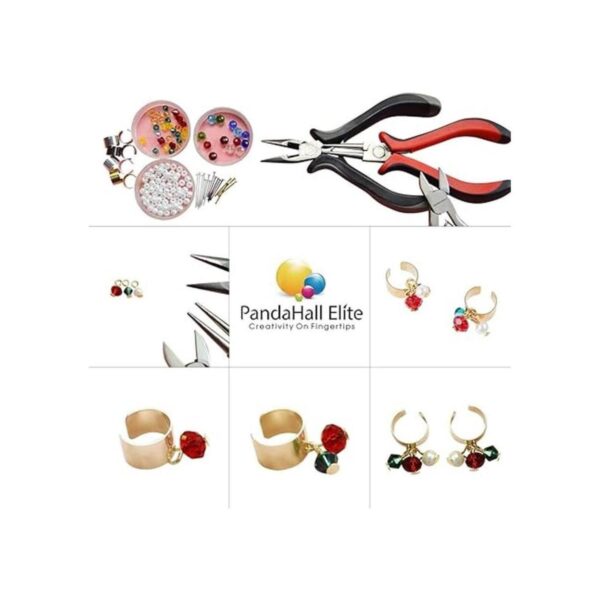 PH PandaHall 200 aretes de clip de latón de 5 colores con_6