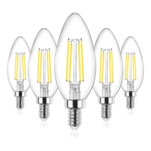 Ascher Paquete de 5 unidades de bombillas led E12