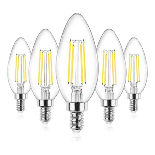 Ascher Paquete de 5 unidades de bombillas led E12