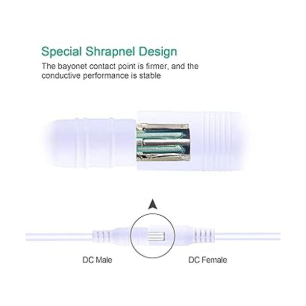 NAHAO Cable de extensión de alimentación 2 unidades_5