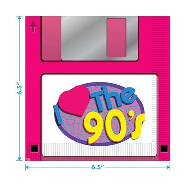 Suministros de fiesta de los años 90 servilletas de disco_4