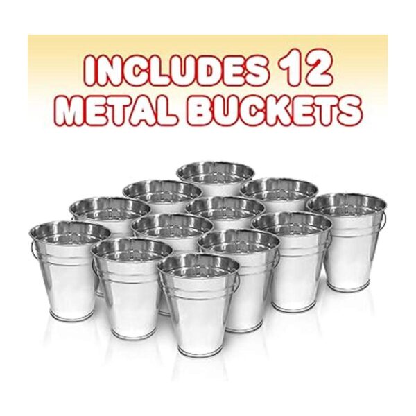 ArtCreativity Cubos de metal galvanizado grandes con asas_2