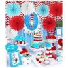 Dr Seuss Decoración de cumpleaños con gato en el_3