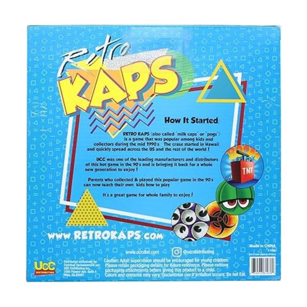 El juego de iniciación de 2 jugadores de Pog Retro Kaps_2