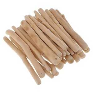 Prettyia Palitos de madera flotante naturales de 8.82 oz y