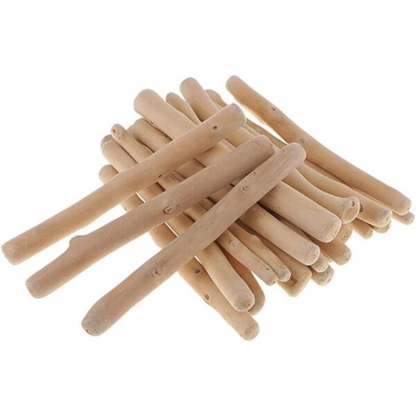Prettyia Palitos de madera flotante naturales de 8.82 oz y