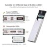 SSK Adaptador de carcasa SSD USB de aluminio 3.2 Gen 1 a_2