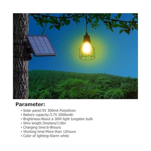 Bombillas solares de araña para colgar al aire libre_2