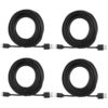 Paquete de 4 cables de extensión micro USB para cámara de_1
