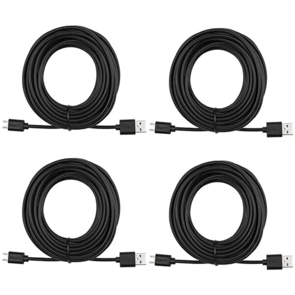 Paquete de 4 cables de extensión micro USB para cámara de_1