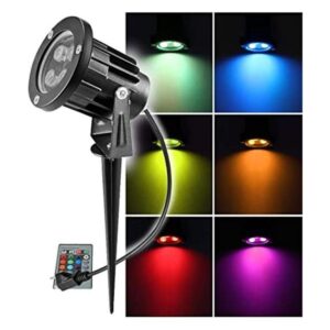 OurLeeme Estaca de luz de inundación para césped luces_1