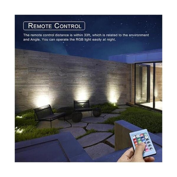 OurLeeme Estaca de luz de inundación para césped luces_4