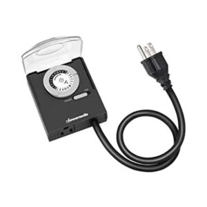 DEWENWILS Temporizador para exteriores con cable de 2 pies_1
