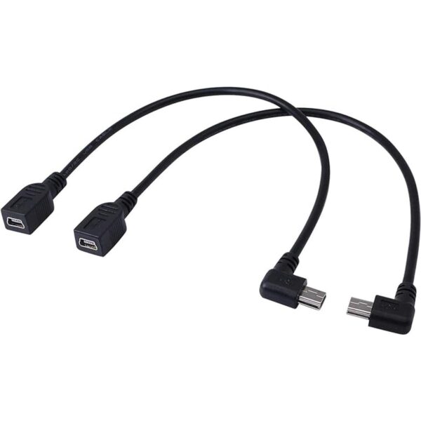 CERRXIAN Cable Mini USB Combo Mini USB Hembra a ángulo_2