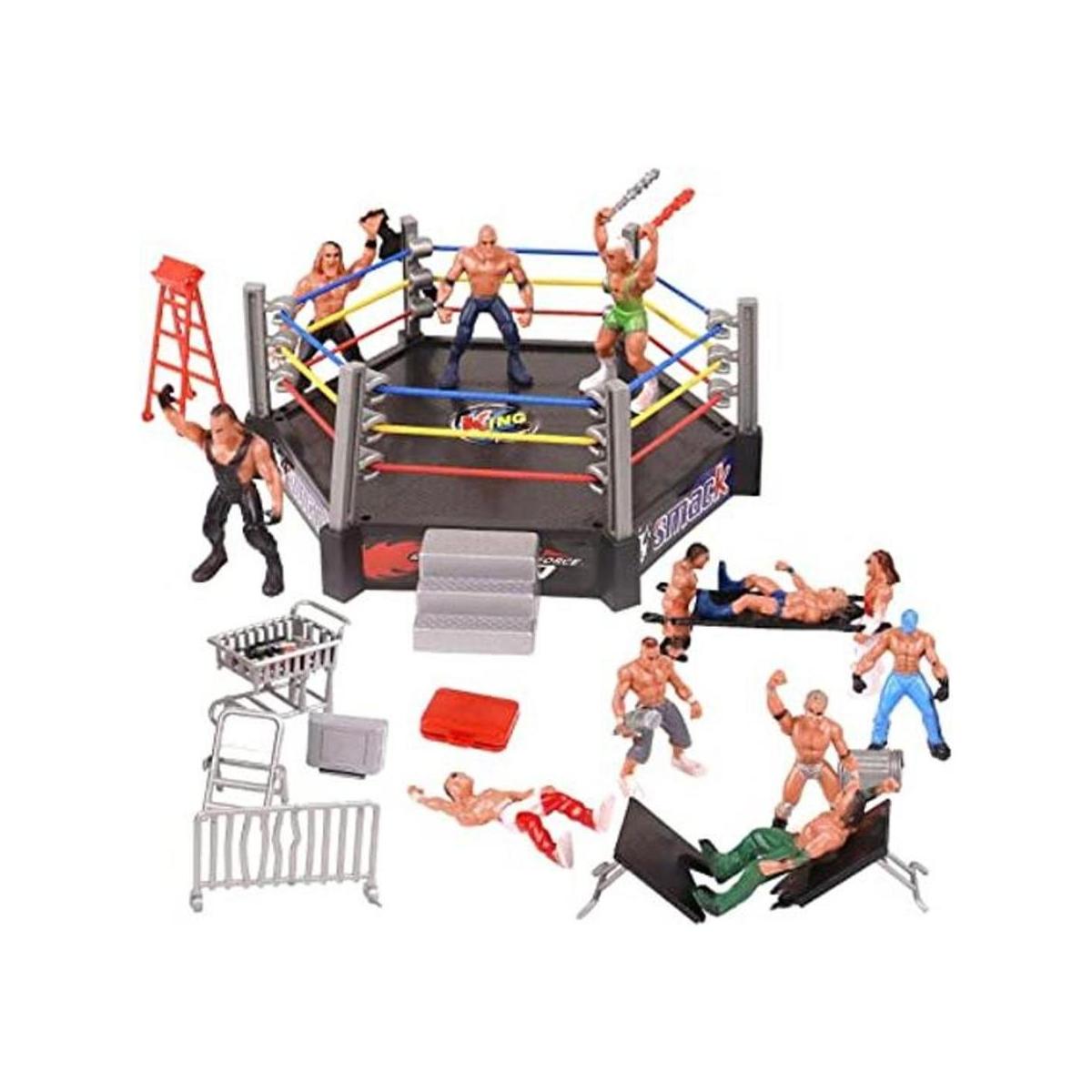 Mini juego de figuras de lucha libre juguetes de lucha