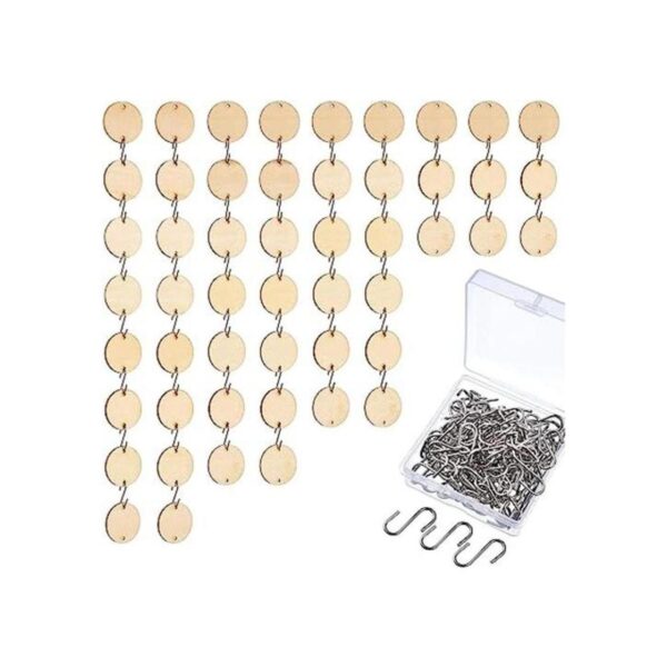 Hicarer 240 piezas en total adornos de madera de Navidad