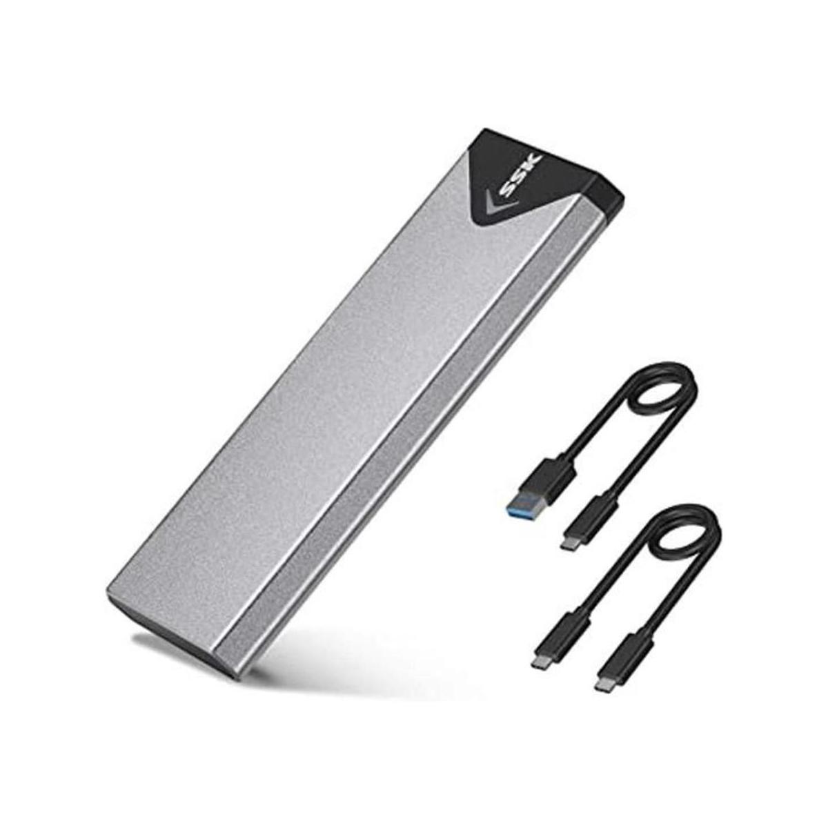 SSK aluminio M.2 NVME SSD Adaptador de caja USB 3.1 Gen