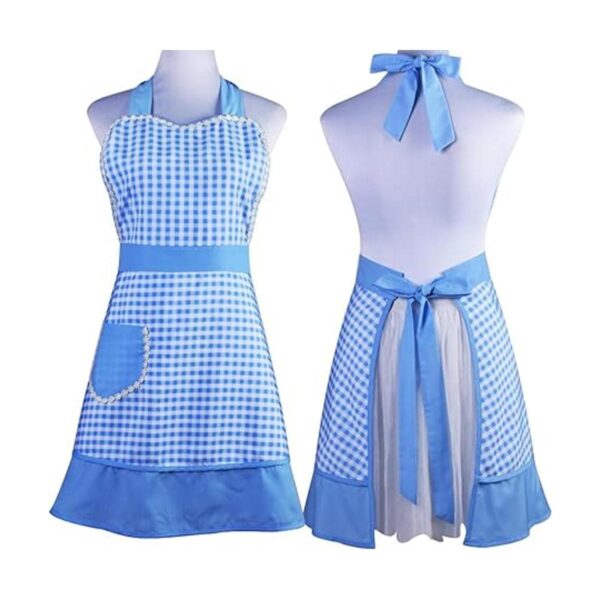 Delantal retro con bonito diseño único para mujeres y_5