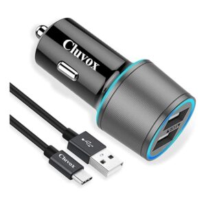 Cargador rápido USB C para automóvil compatible con_1