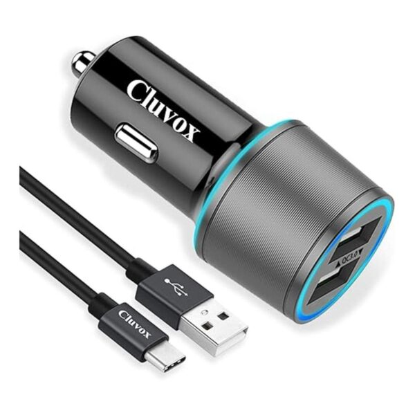 Cargador rápido USB C para automóvil compatible con_1