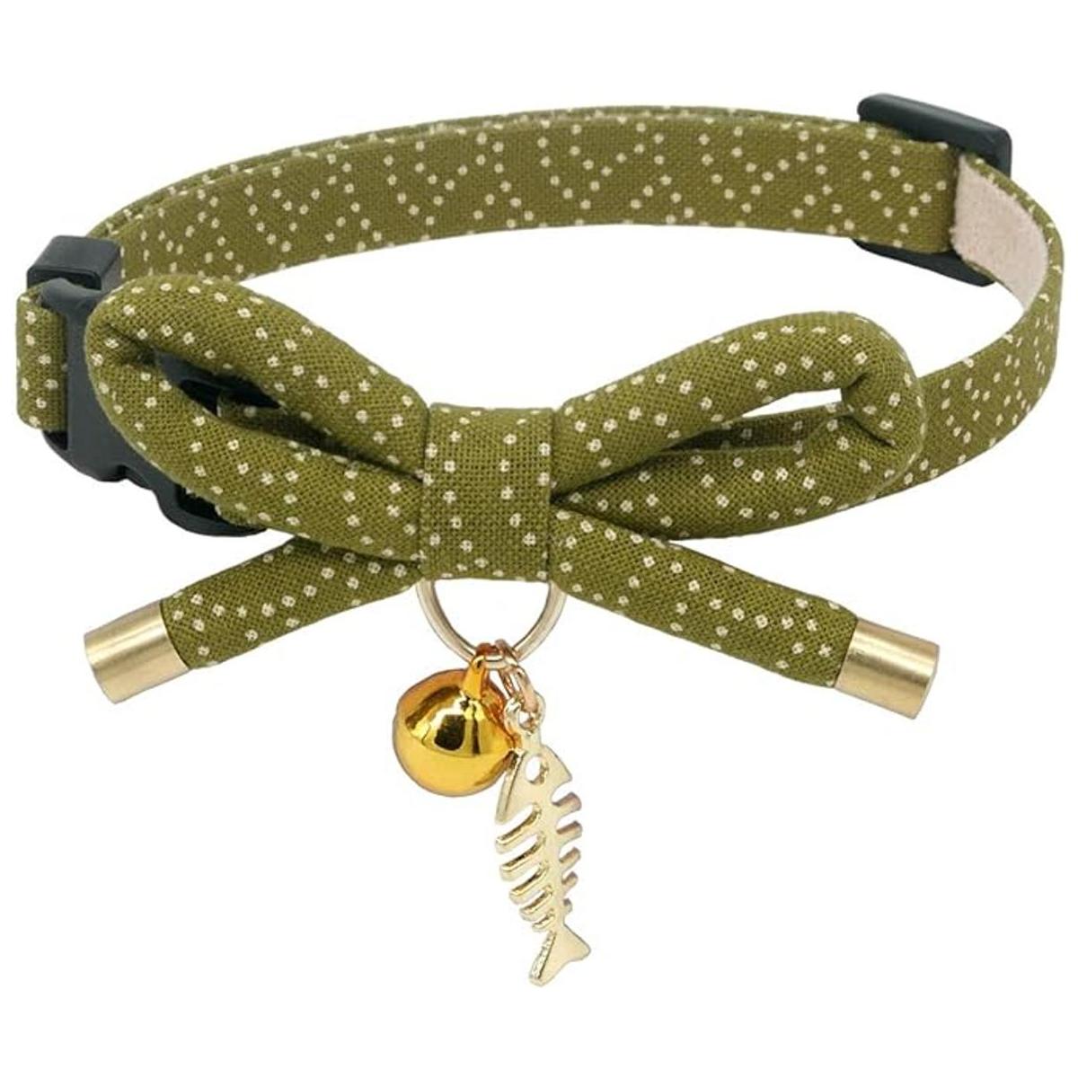 PetSoKoo Lindo collar de gato con campana. Elegante lazo