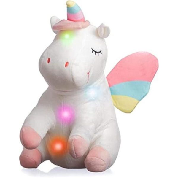 Peluche de unicornio con luces regalos de unicornio para_1