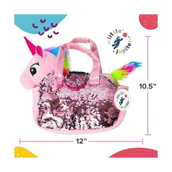 Juego Little Jupiter unicornio de felpa elefante rosado_3