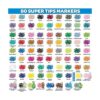 Crayola 80 rotuladores SuperTips lavables ahora con 80_2