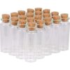 MAXMAU 24 juegos de mini botellas de vidrio pequeñas de_1