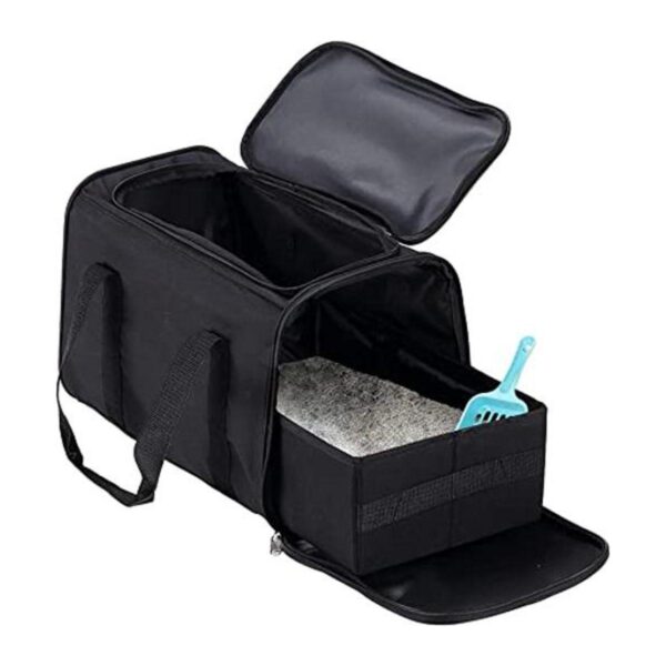 Caja de arena portátil para gatos caja de arena de viaje_1