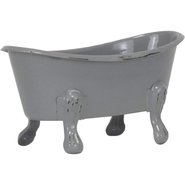Jabonera pequeña gris para bañera_5