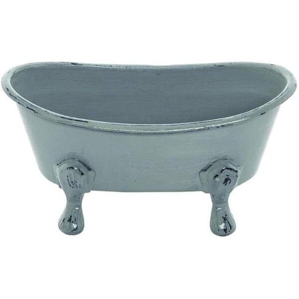 Jabonera pequeña gris para bañera_1