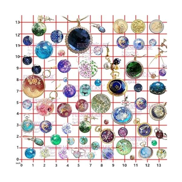 Funshowcase Cabujón Gem Moldes de silicona de resina para_6