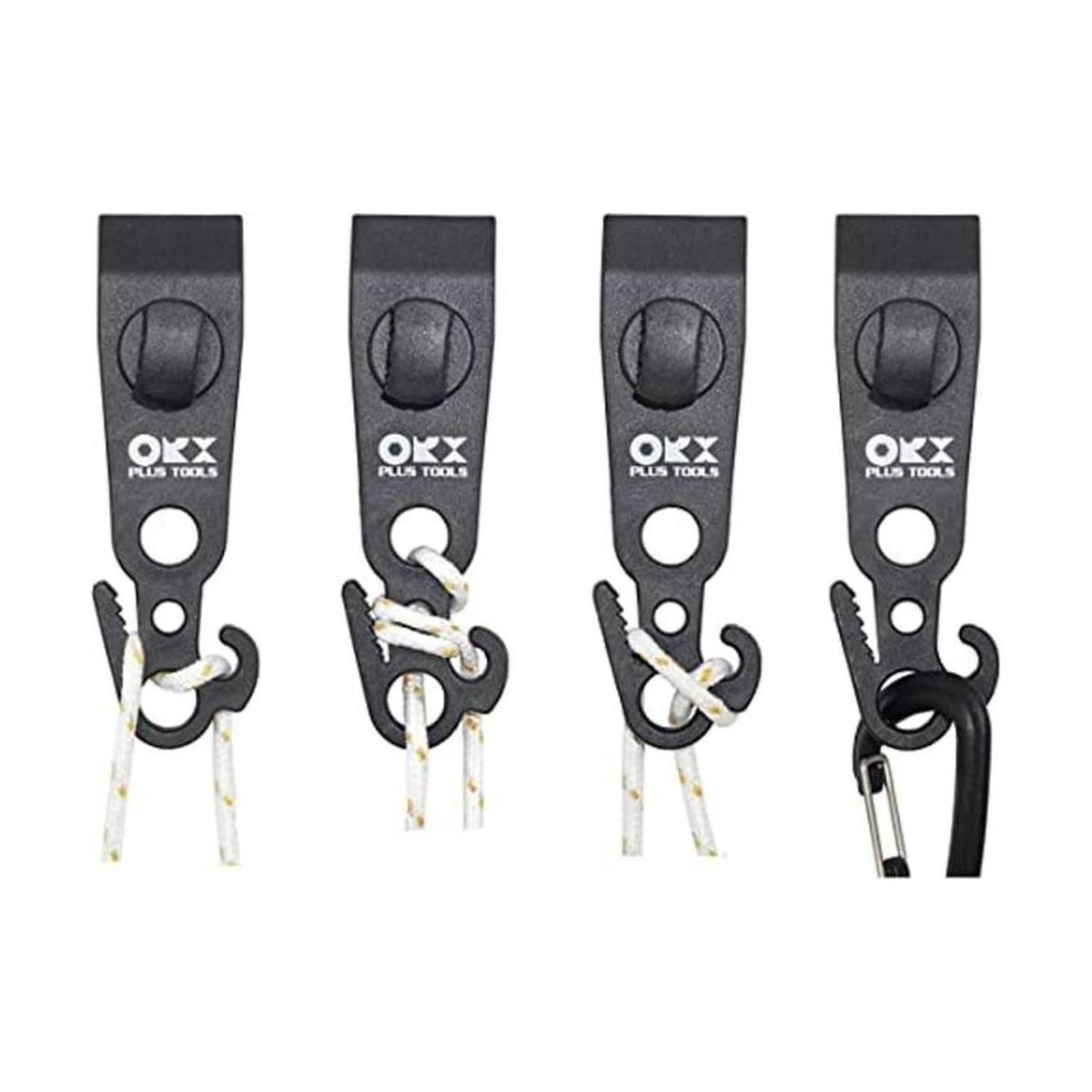 ORXPLUS TOOLS Juego de 4 clips de lona tornillos para