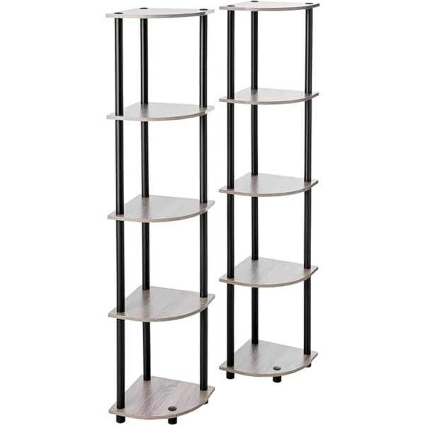 Furinno TurnNTube Estante de exhibición esquinero de 5_1
